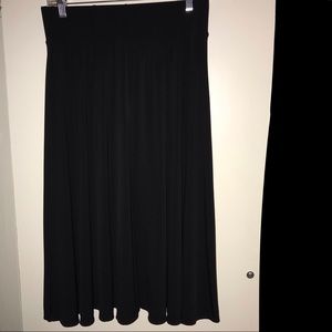 Black high waisted skirt